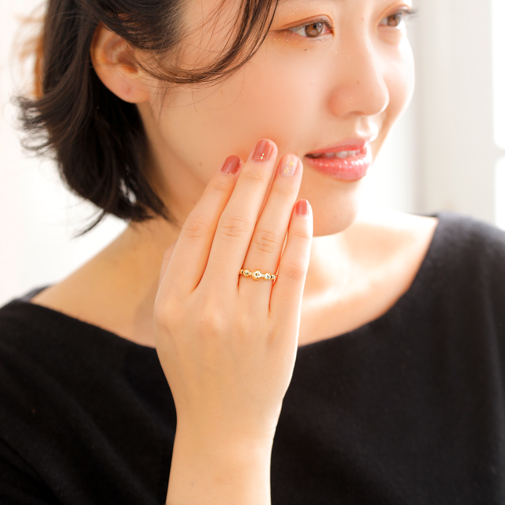 K18 Honeycomb/ハニカム リング|山梨県甲府市のジュエリーブランド K18 Honeycomb/ハニカム リング|山梨県甲府市のジュエリーブランド