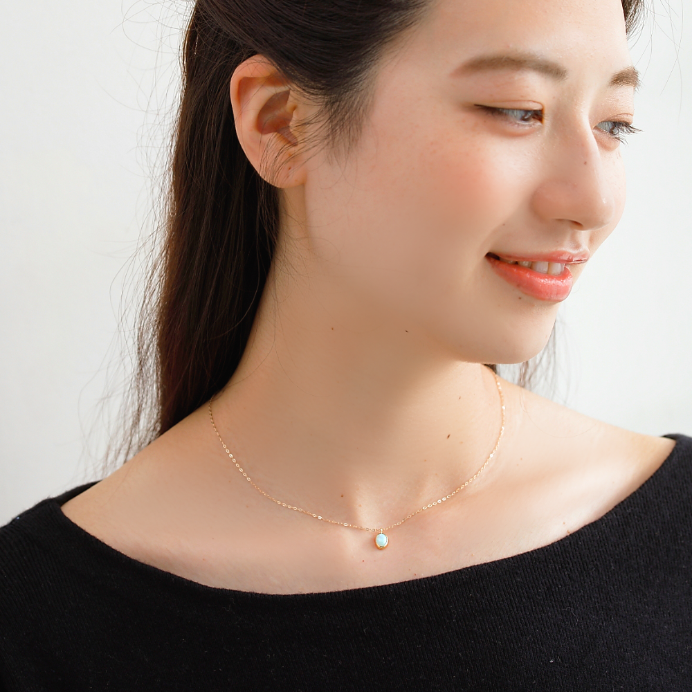 ネックレス K10 オーロラカラーの石 K10 Aurora/オーロラ ネックレス K10 オーロラカラーの石 K10 Aurora/オーロラ