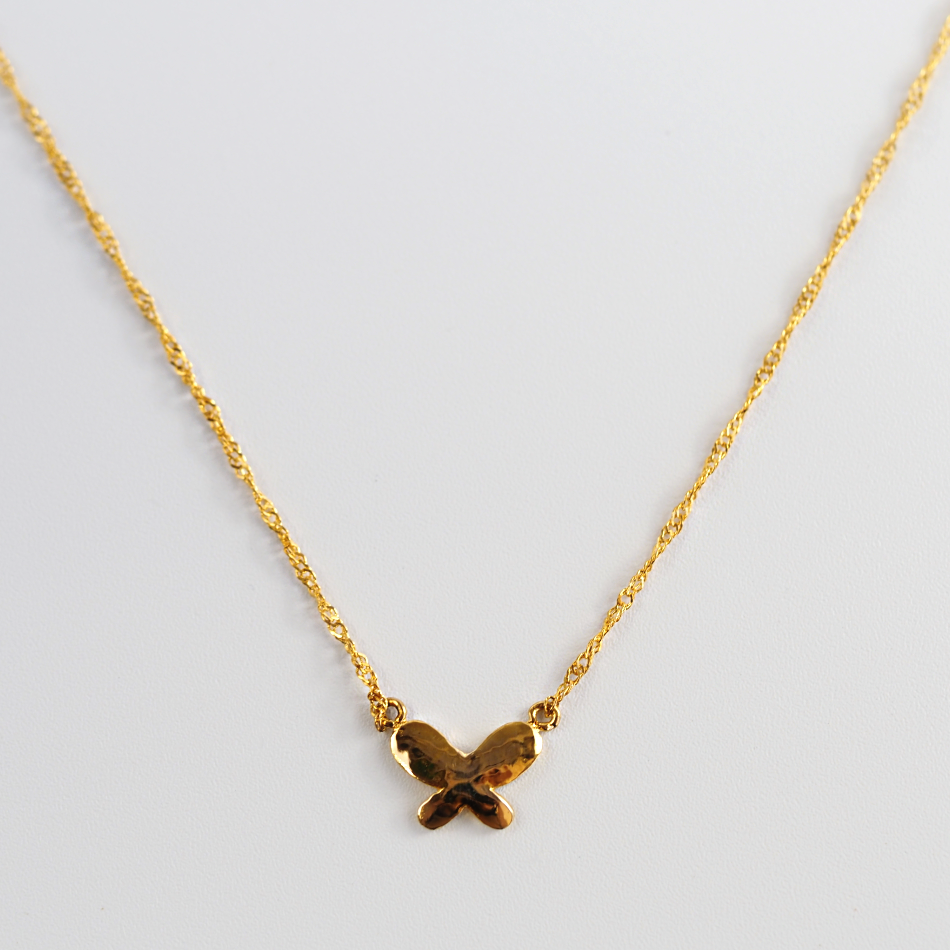 K24 butterfly/バタフライ ネックレス|山梨県甲府市のジュエリー K24 butterfly/バタフライ ネックレス|山梨県甲府市のジュエリー