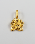 K24 pure gold flower/フラワーペンダント|MITUREの純金ひまわりモチーフが明るく華やぐペンダントトップ
