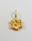 K24 pure gold flower/フラワーペンダント|山梨県甲府市で製作されたMITUREの純金ジュエリー