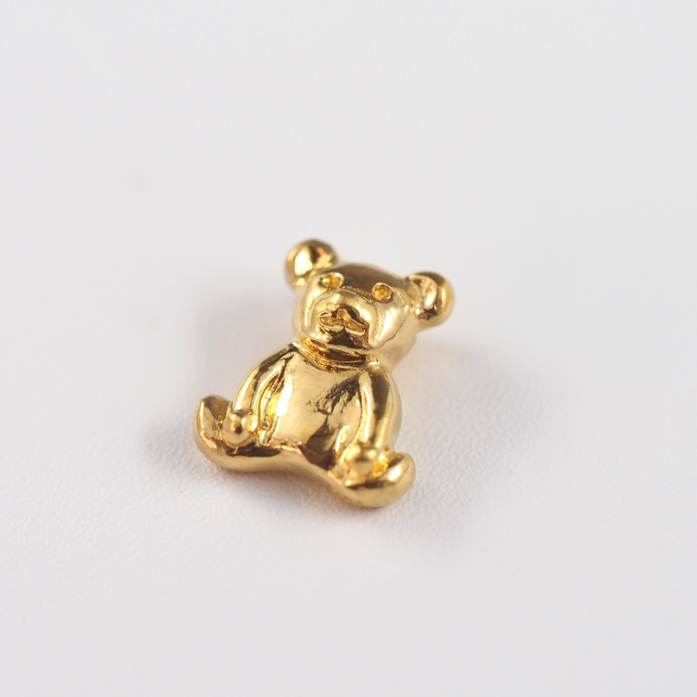 K24 pure gold Bear/ベアーペンダント|MITUREの純金くまモチーフが愛らしく輝くジュエリートップ