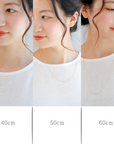 シンプルな装いに映える着用カット|デイリー使いにぴったりのK18ネックレス