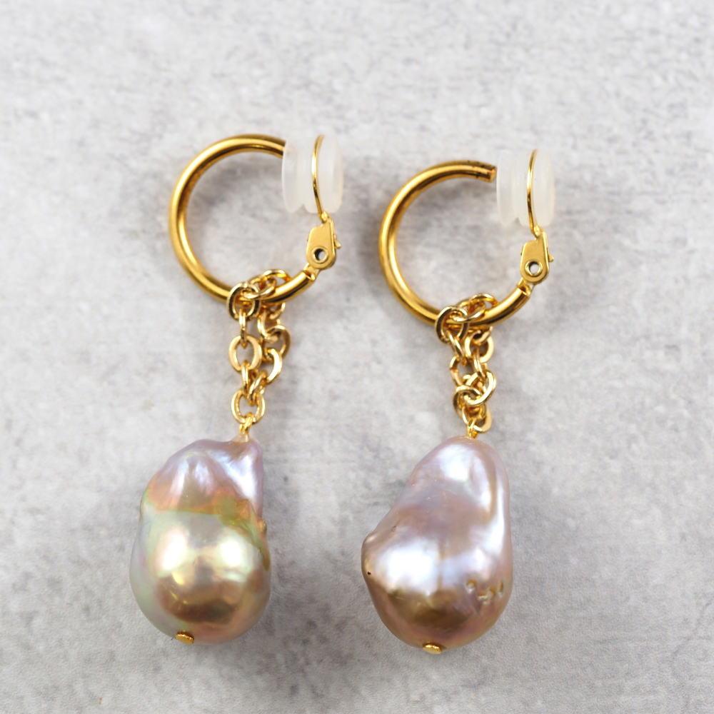 SV925 Baroque pearl/バロックパール M イヤリング