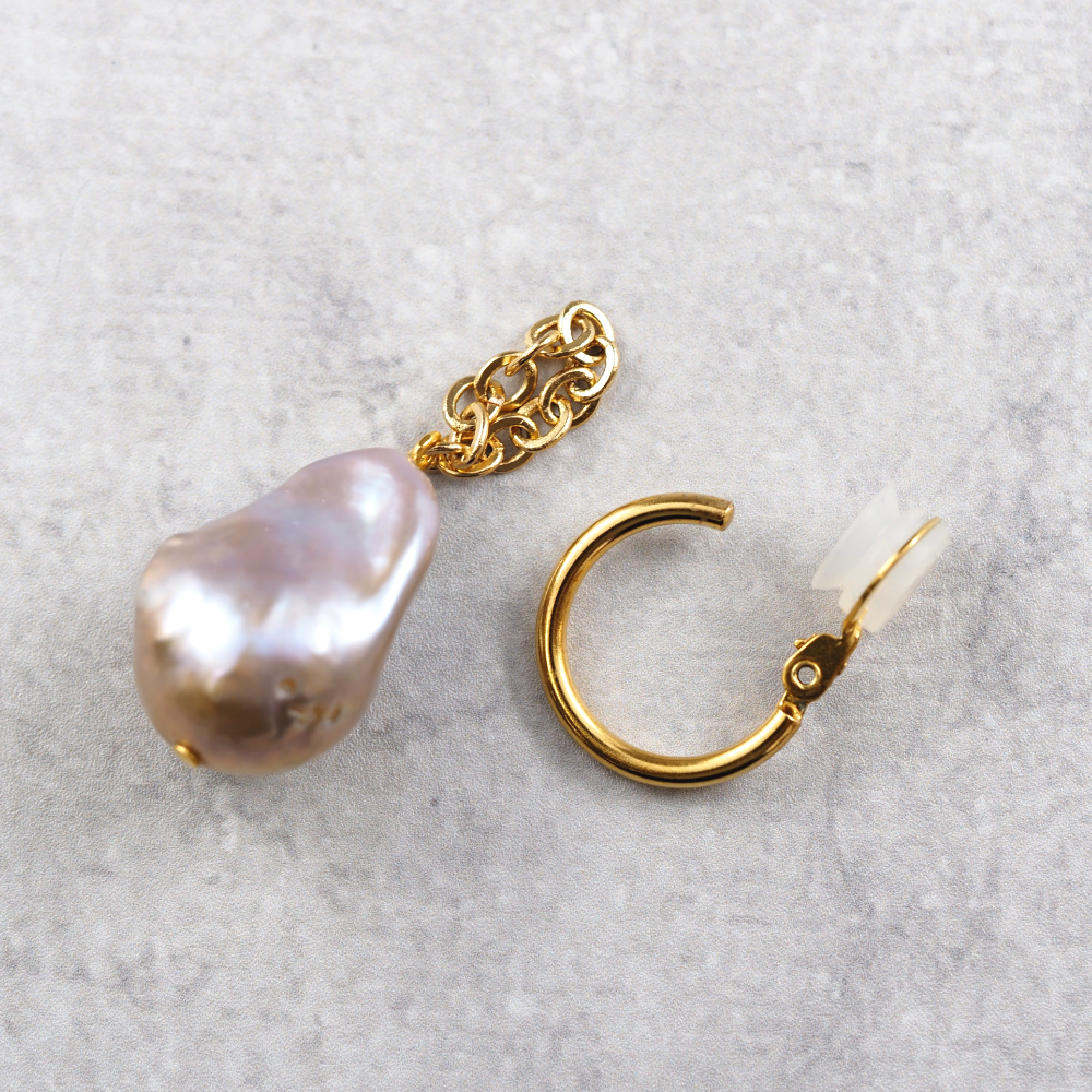 SV925 Baroque pearl/バロックパール M イヤリング