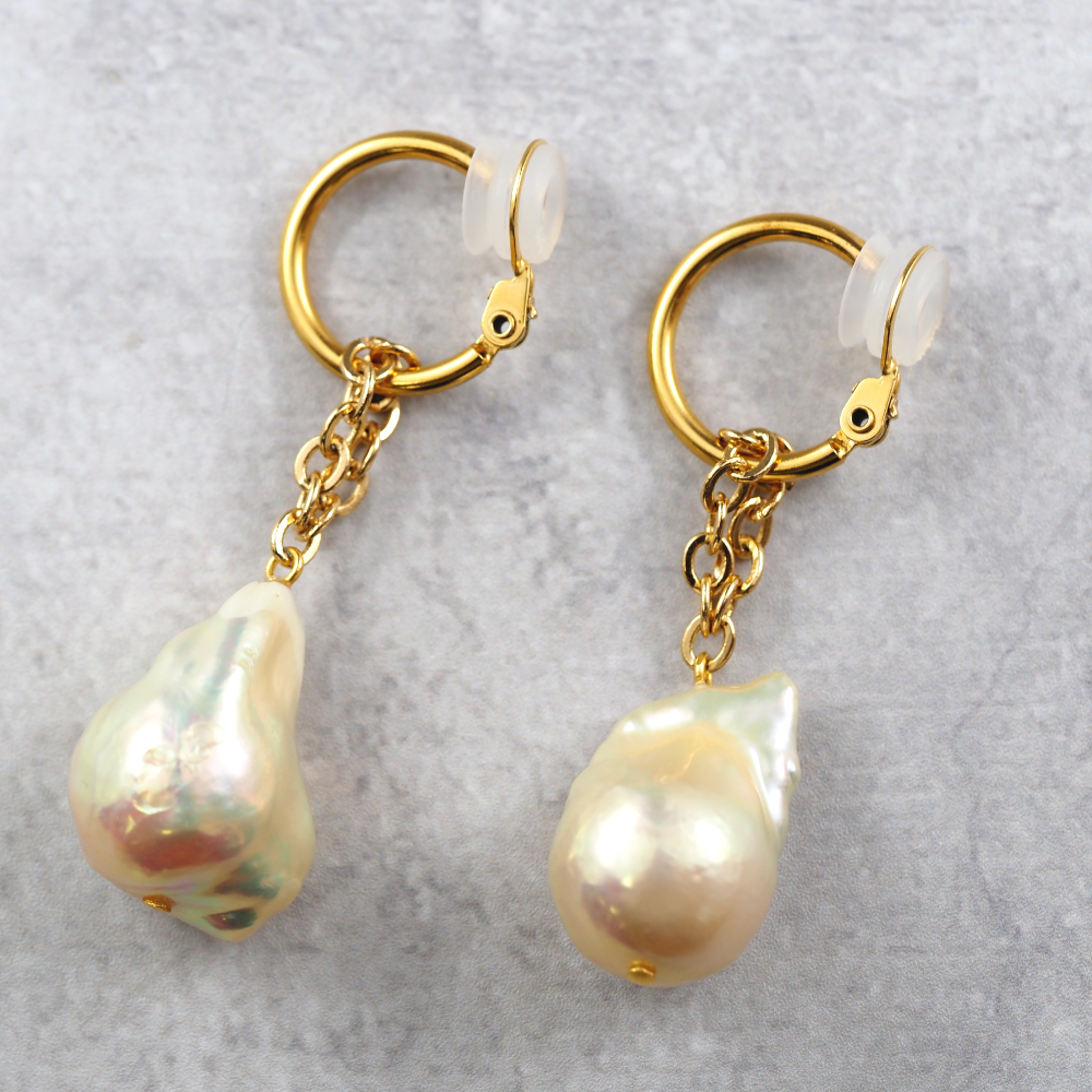 SV925 Baroque pearl/バロックパール M イヤリング