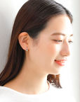 MITURE ミチュール モデル着用写真|山梨県甲府市で製作された、スタイリングに迷わない万能ピアス