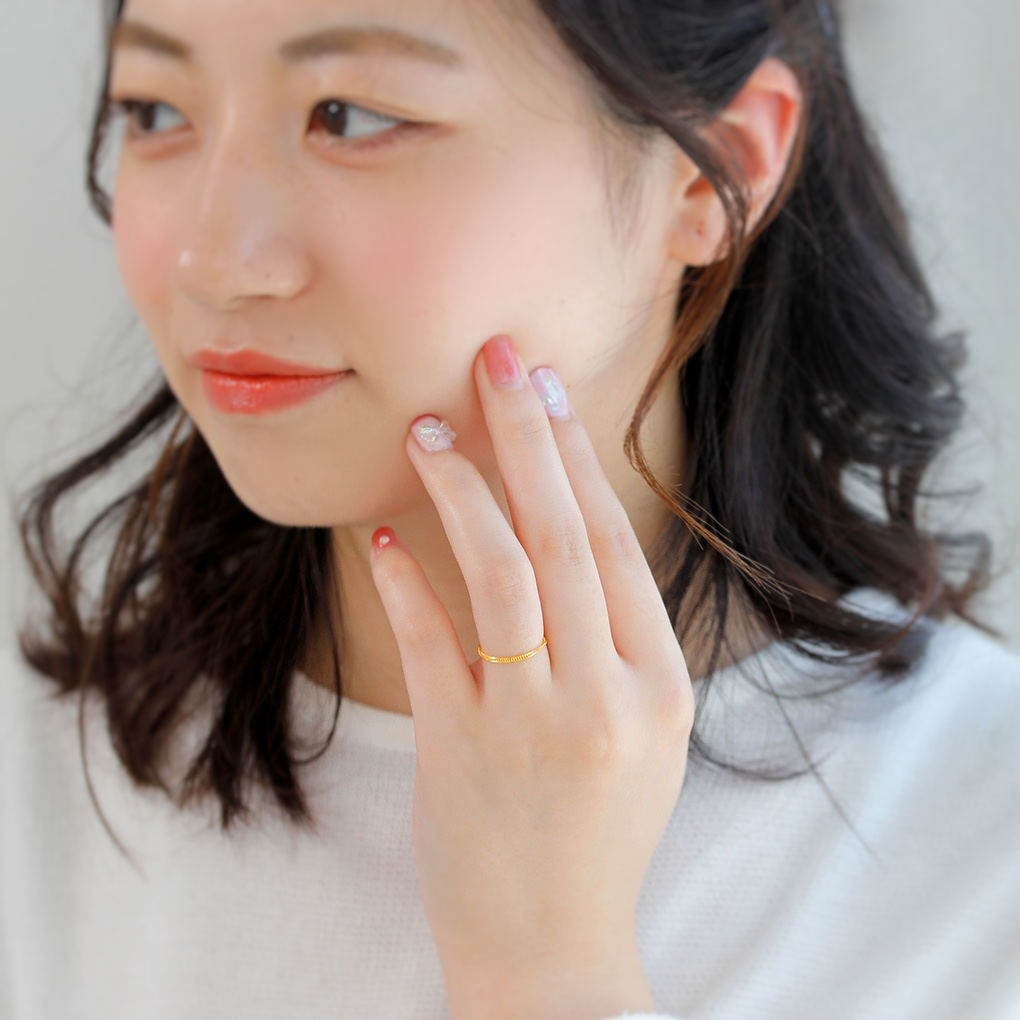 【5357】MITURE K24 PURE GOLDピュアゴールドチェーンリング K24 pure gold/ピュアゴールド チェーンリング|山梨県甲府市の