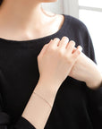 MITURE PT999チェーンブレスレット 着用例|シンプルで日常使いにぴったりな、軽やかな純プラチナジュエリー