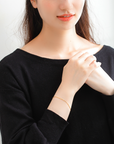 MITURE ミチュール モデル着用写真|山梨県甲府市で製作された、永続的な美しさを放つK24チェーンブレスレット