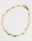 K24 pure gold Twist/ピュアゴールド ツイスト ブレスレット MITURE ミチュール K24 純金ブレスレット 正面全体写真|山梨県甲府市のジュエリーブランド