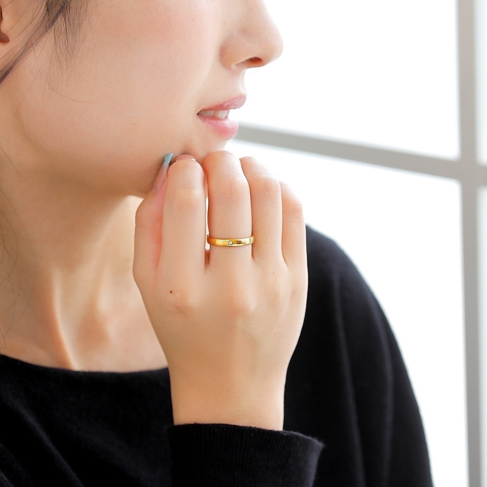 K24 pure gold / リング｜山梨県甲府市のジュエリーブランド｜MITURE