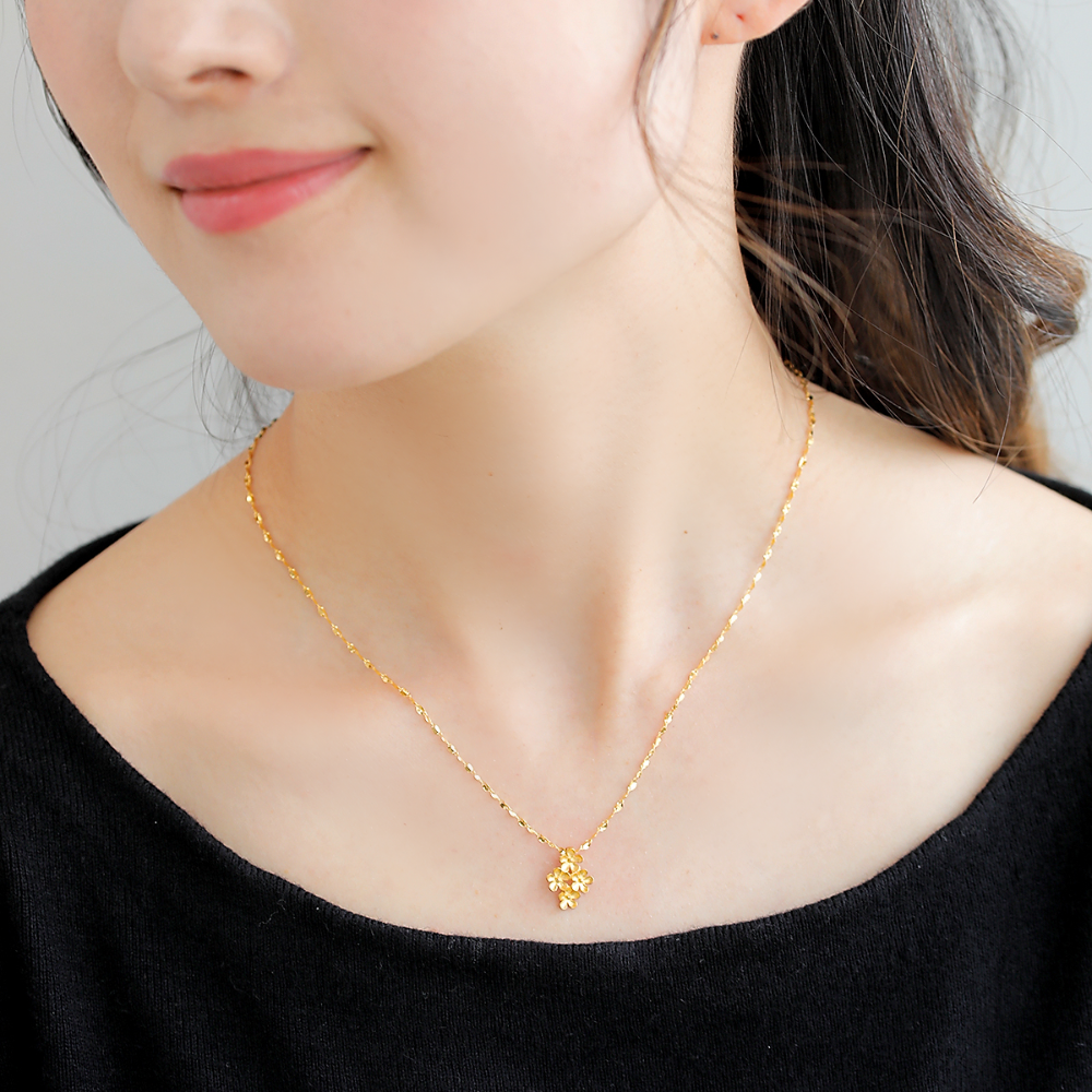 K24 pure gold flower/フラワー ペンダント｜山梨県甲府市のジュエリー
