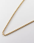 K18 rope / ロープ ネックレス|螺旋状に編まれた存在感ある太めチェーン