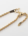 K18 rope チェーンネックレス|しっかりとした質感で長く愛用できる一本