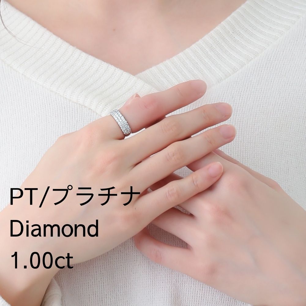 K18 Pave/パヴェ ダイヤモンド1.0ct リング