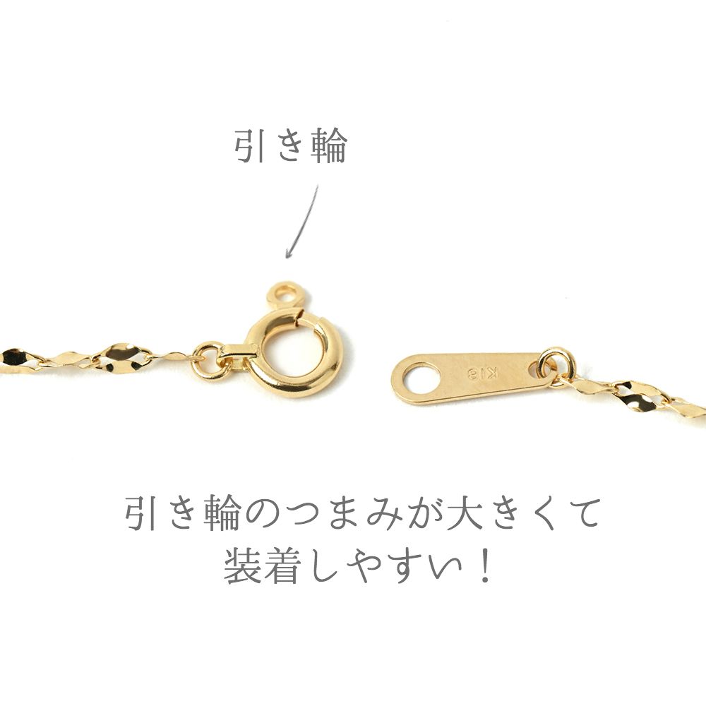 K18 ゴールドネックレス |ボリューム感のあるチェーンが存在感を引き立てる MITURE