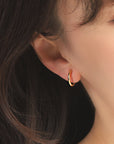 K18 Moon/Moon 2 × 15 earrings
