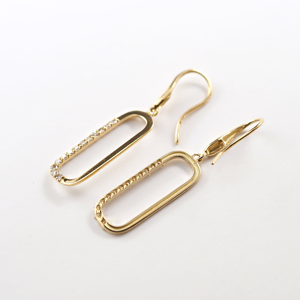 K18 oval/オーバル ピアス｜山梨県甲府市のジュエリーブランド｜MITURE