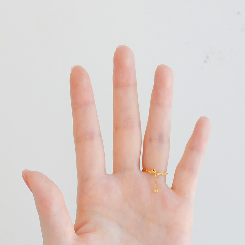 【5357】MITURE K24 PURE GOLDピュアゴールドチェーンリング 5357】MITURE K24 PURE GOLDピュアゴールドチェーンリング K24