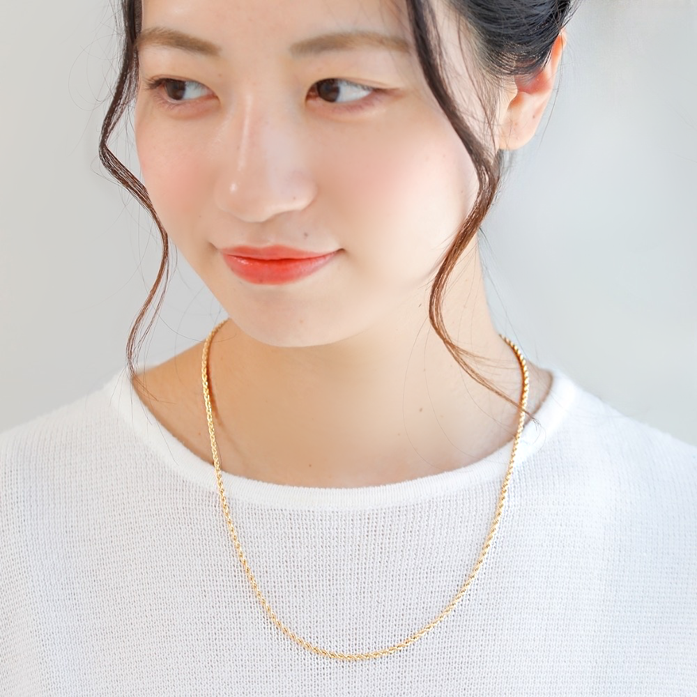 関税/送料込み【en route】18Kリロイネックレス K18 rope/ロープ ネックレス|山梨県甲府市のジュエリーブランド