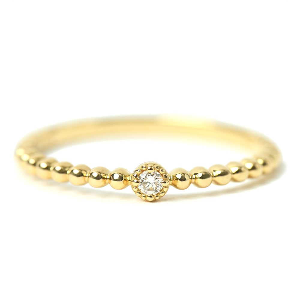 K18 Puku/Puku Diamond Ring