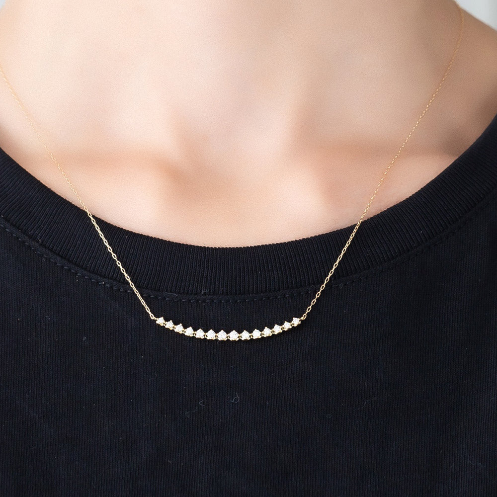 K18 LINE/Line Diamond Necklace | Jewelry Brand in Kofu City