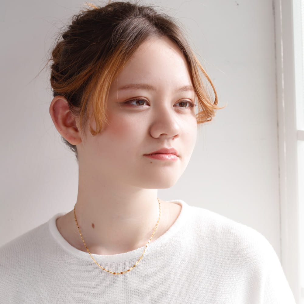 K24 pure gold/ピュアゴールド グラデーション ネックレス｜山梨県甲府