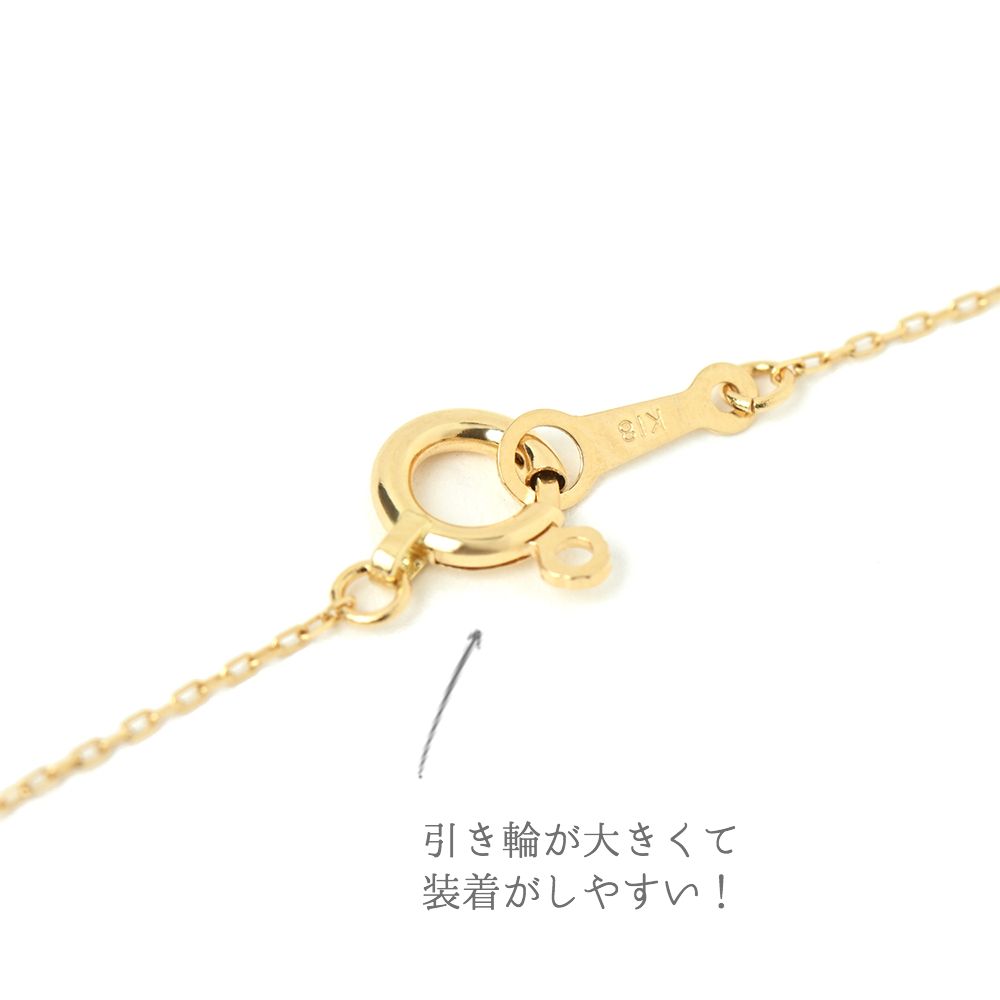K18 clef/Cle Diamond Necklace