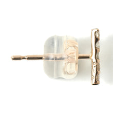 Load image into Gallery viewer, K18 Baton/Baton Diamond Earrings

